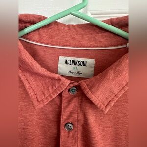 Linksoul Coral Button-Up Shirt
